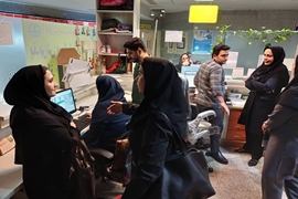 بازدید رئیس گروه نرم افزار و پورتال از بیمارستان دکتر پیروز لاهیجان در راستای نظام ارجاع الکترونیک