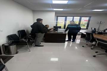 بازدید از محل برگزاری آزمون استخدامی 