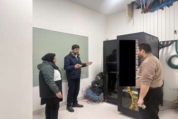 بازدید از محل برگزاری آزمون استخدامی 