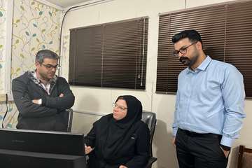 بازدید نوروزی رئیس گروه زیرساخت از بیمارستان شهید دکتر بهشتی انزلی 