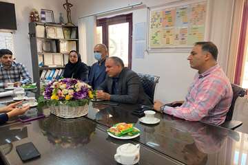 بازدید رئیس گروه آمار از بیمارستان دکتر پیروز 