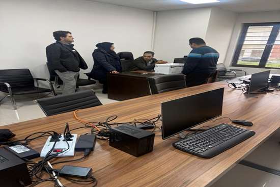 بازدید از محل برگزاری آزمون استخدامی  