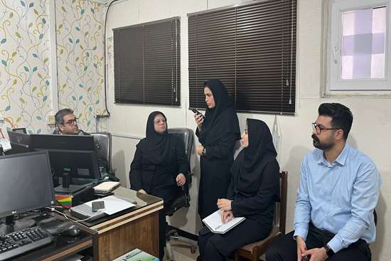 بازدید نوروزی رئیس گروه زیرساخت از بیمارستان شهید دکتر بهشتی انزلی  