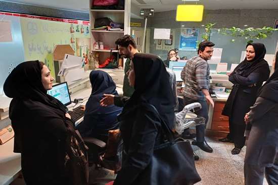 بازدید بیمارستان پیروز  